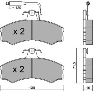 Metelli 22-0031-0 Brake Pads - Brake Pads Metelli 22-0031-0 Brake Pads - Brake Pads