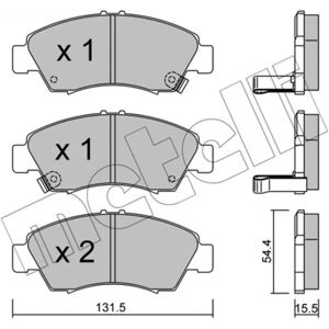 METELLI 22-0138-0 Front Brake Pads - Brake Pads METELLI 22-0138-0 Front Brake Pads - Brake Pads