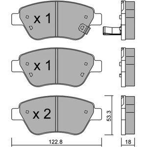 Pastillas de freno Metelli - 22-0321-2 - Compatibles con Opel y Vauxhall Pastillas de freno Metelli - 22-0321-2 - Compatibles con Opel y Vauxhall