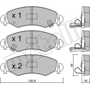 METELLI 22-0339-0 Remblokken - Voor OEM Pasvorm METELLI 22-0339-0 Remblokken - Voor OEM Pasvorm