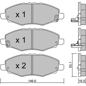 METELLI Front Brake Pads - 22-0798-0 METELLI Front Brake Pads - 22-0798-0
