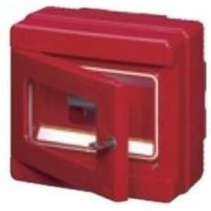 Elettrocanali EC64008 - Bouton de protection incendie - 8 modules, rouge - Publicité Elettrocanali EC64008 - Bouton de protection incendie - 8 modules, rouge - Publicité