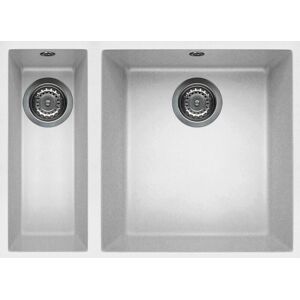 Lavello incasso Elleci Quadra 150 - Doppia vasca Granito nero Lavello incasso Elleci Quadra 150 - Doppia vasca Granito nero