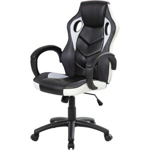 Sedia da gaming Caloundra di Altri - Regolabile, Bianco e Nero Sedia da gaming Caloundra di Altri - Regolabile, Bianco e Nero