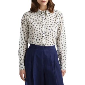 Benetton S Patterned Cotton Shirt - Women Benetton S Patterned Cotton Shirt - Women
