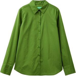 Benetton XS Military Green Light Cotton Shirt - Women Benetton XS Military Green Light Cotton Shirt - Women