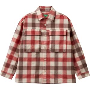 Benetton Camisa de Cuadros Rojo 2XL - Camisa Benetton Camisa de Cuadros Rojo 2XL - Camisa
