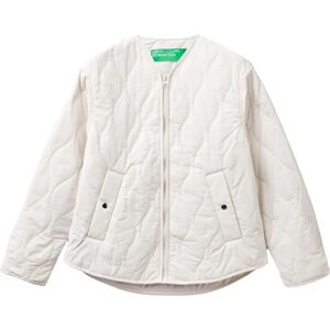 Benetton L White Recycled Nylon Padded Jacket - Jacket Benetton L White Recycled Nylon Padded Jacket - Jacket