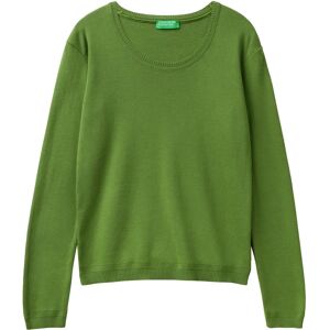 Benetton Model Crew Neck Sweater - Long Sleeve, Cotton, Versatile Benetton Model Crew Neck Sweater - Long Sleeve, Cotton, Versatile