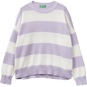 Benetton S Lilac Striped Sweater - Women Benetton S Lilac Striped Sweater - Women