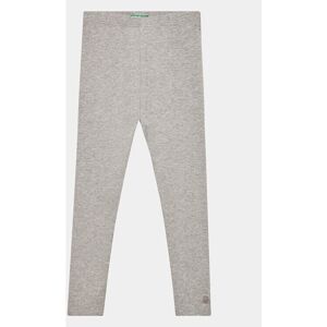 Benetton M Light Gray Logo Stretch Cotton Kids Leggings - Leggings Benetton M Light Gray Logo Stretch Cotton Kids Leggings - Leggings