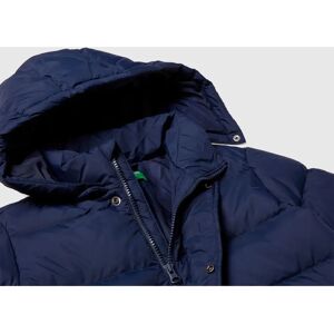 Benetton S Dark Blue Jacket - Padded Jacket Benetton S Dark Blue Jacket - Padded Jacket