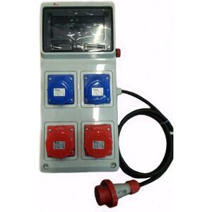 Pannello Elettrico Rosi 2x4P + 2x3P 16A Pulsante di emergenza Pannello Elettrico Rosi 2x4P + 2x3P 16A Pulsante di emergenza