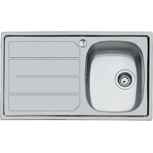FOSTER S1000 Lavello da Cucina in Acciaio Inox - 86x50 cm, Una Vasca, Gocciolatoio FOSTER S1000 Lavello da Cucina in Acciaio Inox - 86x50 cm, Una Vasca, Gocciolatoio