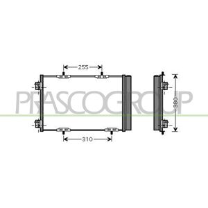PRASCO CI305C003 Aluminum Car Air Conditioning Condenser - Car Air Conditioning Condenser PRASCO CI305C003 Aluminum Car Air Conditioning Condenser - Car Air Conditioning Condenser