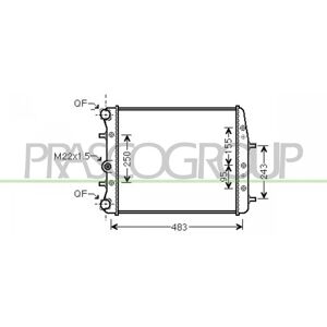 PRASCO SK320R001 Aluminium Engine Radiator - Radiator PRASCO SK320R001 Aluminium Engine Radiator - Radiator