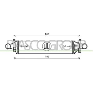 PRASCO ME328N001 Intercooler - Air to Air, Air to Water, Quick Connects - Mercedes-Benz A-Class, B-Class, GLA PRASCO ME328N001 Intercooler - Air to Air, Air to Water, Quick Connects - Mercedes-Benz A-Class, B-Class, GLA