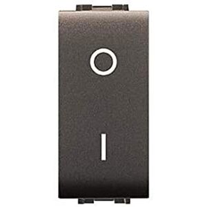 ELETTROCANALI ECL4009 - Interruttore bipolare - 16AX - Nero ELETTROCANALI ECL4009 - Interruttore bipolare - 16AX - Nero