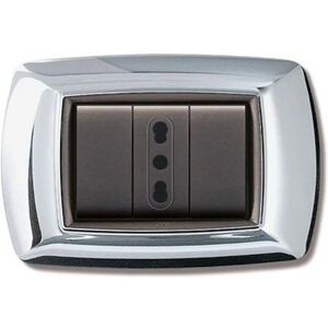 ELETTROCANALI Modello ECL2983CR - Placchetta per 3 Moduli - Placchetta ELETTROCANALI Modello ECL2983CR - Placchetta per 3 Moduli - Placchetta