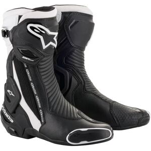Botas de Motocicleta Alpinestars SMX Plus V2 - Negro / Blanco Botas de Motocicleta Alpinestars SMX Plus V2 - Negro / Blanco