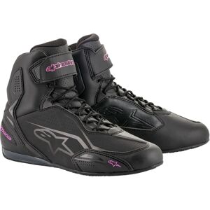 Zapatos de Motocicleta de Microfibra Alpinestars - Negro y Fucsia - Calzado para Motocicleta Zapatos de Motocicleta de Microfibra Alpinestars - Negro y Fucsia - Calzado para Motocicleta