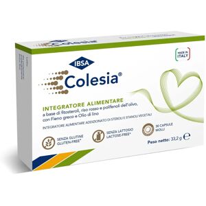 IBSA Colesia Soft Gel per il supporto del colesterolo - 30 capsule IBSA Colesia Soft Gel per il supporto del colesterolo - 30 capsule