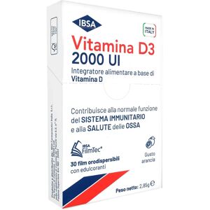 Ibsa Farmaceutici Italia Srl Vitamina D3 2000 UI - Sistema Immunitario e Ossa - 30 Film Ibsa Farmaceutici Italia Srl Vitamina D3 2000 UI - Sistema Immunitario e Ossa - 30 Film