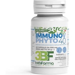Trebifarma Immuno V Phyto 40 - Integratore supporto immunitario per cani e gatti Trebifarma Immuno V Phyto 40 - Integratore supporto immunitario per cani e gatti