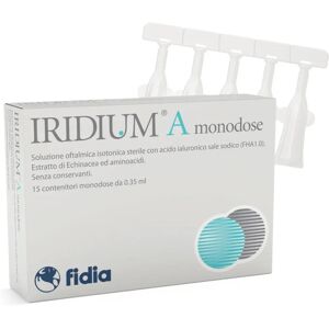 Fidia Farmaceutici Spa Iridium A - Soluzione Oculare - 15 Fialette Fidia Farmaceutici Spa Iridium A - Soluzione Oculare - 15 Fialette