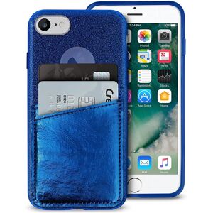 PURO iPhone 6/7/8 Glitter Blauw Hoesje PURO iPhone 6/7/8 Glitter Blauw Hoesje