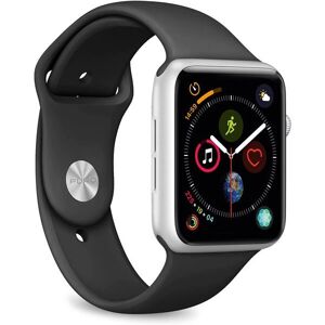 Bracelet en silicone noir Puro Icon pour Apple Watch - Montre Bracelet en silicone noir Puro Icon pour Apple Watch - Montre