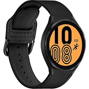 PURO Galaxy Watch 4 / Watch 4 Classic Lederarmband - Schwarz PURO Galaxy Watch 4 / Watch 4 Classic Lederarmband - Schwarz