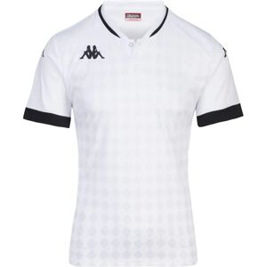 Kappa Slim Fit Polo - Estilo futebol - Preto-Branco - Camiseta Kappa Slim Fit Polo - Estilo futebol - Preto-Branco - Camiseta