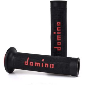 Empuñaduras Domino A010 - Fin abierto, Negro/Rojo, 120mm Empuñaduras Domino A010 - Fin abierto, Negro/Rojo, 120mm