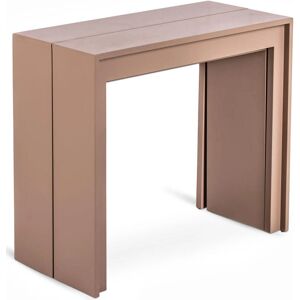 Webmarketpoint - Consolle estensibile in MDF antigraffio grigio tortora Webmarketpoint - Consolle estensibile in MDF antigraffio grigio tortora