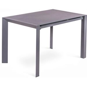 Pixel - Mesa extensible 122/182x80cm Vidrio gris Pixel - Mesa extensible 122/182x80cm Vidrio gris