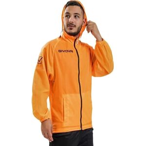 Givova Rain Basico RJ0010028 Homem Laranja - Jaqueta impermeável o ano todo Givova Rain Basico RJ0010028 Homem Laranja - Jaqueta impermeável o ano todo