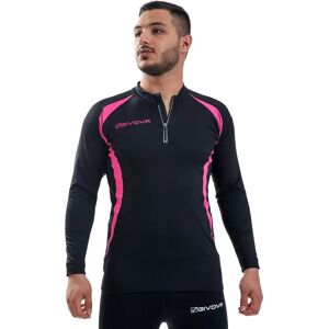 Givova Modèle LR05-1006 T-shirt de course à mi-zip - Noir - Publicité Givova Modèle LR05-1006 T-shirt de course à mi-zip - Noir - Publicité