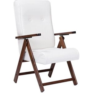 LIBEROSHOPPING - Poltrona reclinable en ecopelle Bianco e legno faggio - White - Eco-leather - Recliner chair - Publicité LIBEROSHOPPING - Poltrona reclinable en ecopelle Bianco e legno faggio - White - Eco-leather - Recliner chair - Publicité