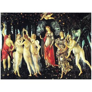 Decoração de Parede Primavera Sandro Botticelli - Tela 40x50 Decoração de Parede Primavera Sandro Botticelli - Tela 40x50