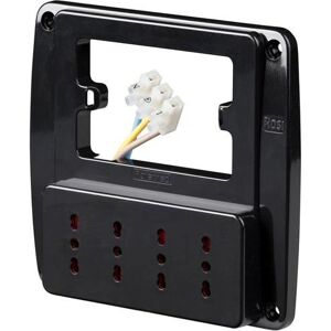 ROSI RS94131 Zwarte Wandcontactdoos 4 Italiaanse Stopcontacten ROSI RS94131 Zwarte Wandcontactdoos 4 Italiaanse Stopcontacten