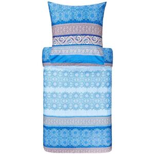 Bassetti Tremezzo Juego de Ropa de Cama Azul - Diseño Jardín Italiano Geométrico Bassetti Tremezzo Juego de Ropa de Cama Azul - Diseño Jardín Italiano Geométrico