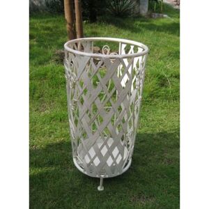 GARDENESS Tragbarer Schirmständer - Stahl, Antikweiß, 26x45 cm GARDENESS Tragbarer Schirmständer - Stahl, Antikweiß, 26x45 cm