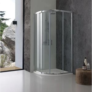 Kiamami Valentina - Cabine de Douche Semi-Circulaire 90x90 - Transparent - Publicité Kiamami Valentina - Cabine de Douche Semi-Circulaire 90x90 - Transparent - Publicité