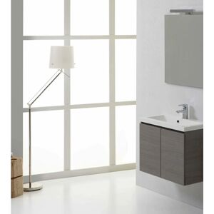 Mueble de baño de pared Kiamami Valentina 60cm con 2 puertas gris - Muebles de baño Mueble de baño de pared Kiamami Valentina 60cm con 2 puertas gris - Muebles de baño