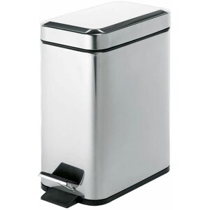 Cubo de basura rectangular de acero inoxidable - Baño 5L Cubo de basura rectangular de acero inoxidable - Baño 5L