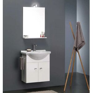 Kiamami Valentina - Mueble de baño compacto blanco - 58cm Kiamami Valentina - Mueble de baño compacto blanco - 58cm