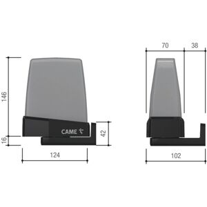 CAME KRX1B1RW Clignotant LED - Blanc - IP54 - Bus CXN - RGB CAME KRX1B1RW Clignotant LED - Blanc - IP54 - Bus CXN - RGB
