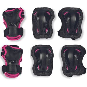 Kit di protezione Rollerblade Junior 3 - Nero/Rosa - XS Kit di protezione Rollerblade Junior 3 - Nero/Rosa - XS