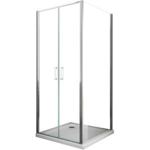 Cabina Doccia Angolare Reversibile 6mm Vetro - 77,5-80cm Cabina Doccia Angolare Reversibile 6mm Vetro - 77,5-80cm